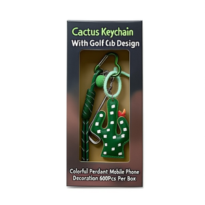Portachiavi a Forma di Cactus con Design Mazza da Golf, Ciondolo Colorato per Decorazione Telefono, 600 Pezzi per Scatola - Product Image 2