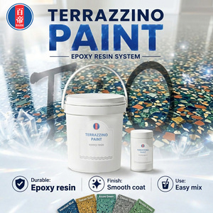 Peinture époxy auto-nivelante imperméable à base de résine époxy colorée pour sols en béton - Product Image 6