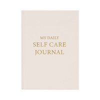 Carnet de gratitude et de bonheur transfrontalier pour la planification quotidienne de soins personnels, à remplir soi-même, avec bordure dorée et couverture en tissu, non relié