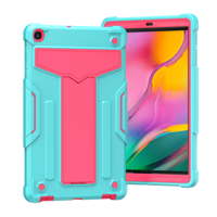 Anti-chute multicolore pour Samsung Galaxy Tab A7 10.4 "T500 T505 3 en 1 Kids With Kickstand Drop Shock Proof Cover Tablet PC