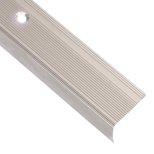 W2B VidaXL a forma di L scala Nosings 5 pz 35.4 "profili in alluminio Champagne - Product Image 2