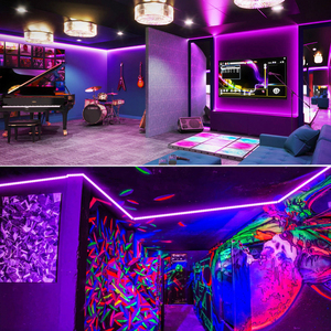 Uv LED Đen 5M 10M 15m 20m ống huỳnh quang Glow-in-The-Dark đèn cho Nhà 395nm cho các bên Halloween sinh nhật UV dải ánh sáng - Product Image 5