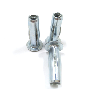 Mạ kẽm kẽm thép Pre bulbed Threaded rãnh cơ thể chèn chéo plusnut đèn lồng đinh tán NUT - Product Image 4