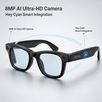 Nouvelles lunettes de soleil intelligentes HD 8MP avec caméra, légères, Bluetooth, pour l'enregistrement de vlogs en extérieur, mains libres W610