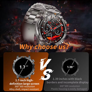 Montre connectée AK91 Flashlight Reloj Inteligente Outdoor Smartwatch, appels Bluetooth, plus de 100 modes sportifs, étanche, pour hommes - Product Image 3