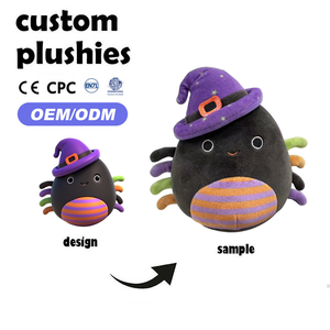 Nouveauté Peluche personnalisée avec dessin animé Animal mignon Petite araignée <span class=keywords><strong>diable</strong></span> Peluche écologique en coton PP pour enfants Halloween - Product Image 1