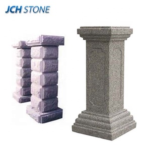 Sculptures en pierre de granit naturel poteau de porte poteau de porte <span class=keywords><strong>colonne</strong></span> de pilier de jardin <span class=keywords><strong>d</strong></span>écorative - Product Image 1