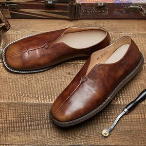 Mocasines de Diseñador para Hombre - Zapatos de Oficina y Carrera para Verano y Otoño, Zapatos de Cuero Impermeables Sin Cordones - Product Image 4
