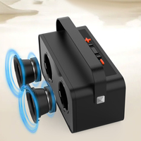 Haut-parleur portable d'extérieur OEM BT 5.4 avec lumière RGB - 2400 mAh, 16 W, double haut-parleur, sans fil/AUX/TF/U-Disk, autonomie de 3-4 heures