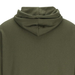 <b>Men's</b> Olive Green Hooded <b>Sweatshirt</b> Regular Fit Cotton Fleece Casual Pullover Autumn Wear Oversized Hoodie With Front Pocket - Product Image 5
