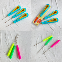 Outils de couture coniques trou rond cône accessoire chaussures en cuir réparation aiguilles à coudre détachables poinçon crochet aiguille main Stitcher