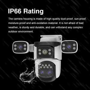 Jortan máy ảnh 4 ống kính 8MP 4G tầm nhìn ban đêm PIR hình người theo dõi ba màn hình không thấm nước CCTV PTZ <span class=keywords><strong>camera</strong></span> không dây Zoom 10x o-kam - Product Image 2