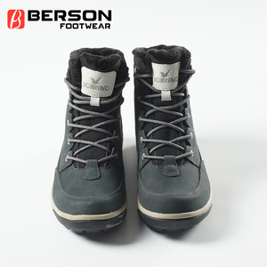 Chaussures de <span class=keywords><strong>randonnée</strong></span> en nubuck imperméables à tige haute pour femmes, avec semelle en caoutchouc EVA antidérapante, logo personnalisé OEM ODM - Product Image 1