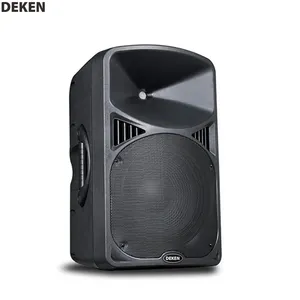 DEKEN RS212P 300W high power mic input with amplifier panel 12 inch plastic active speaker two way speakers for music show