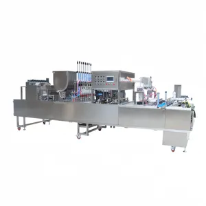 TES Aluminium Foil Lid Coffee Bubble Tea Equipment Yogurt Filling 4 Cup Sealing Machine