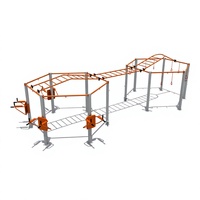 Station d'entraînement en acier galvanisé de haute qualité, barre de traction complexe, équipement de fitness extérieur avec conception résistante et durable