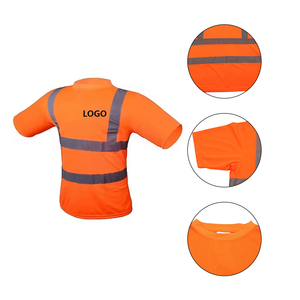 Trọng Lượng Nhẹ Thiết Kế Phản Quang T-Shirt Nhanh Chóng-Khô Chất Liệu Hi VIS Phản Quang An Toàn Làm Hộ Lao động Áo Sơ Mi - Product Image 2