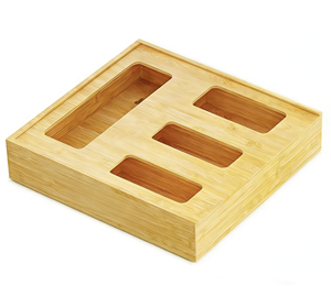 Modern <b>Kitchen</b> Living Room Drawer Bag <b>Storage</b> Organizer Compatible Gallon Sandwich Snack Bags (12.75x12x3 Inches 1 Box 4 - Product Image 2