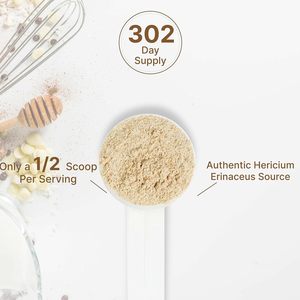 Poudre de champignon Crinière de lion naturelle pour adultes, issue du mycélium et du fruité complet, pour la concentration, la mémoire, le sommeil, la santé immunitaire et les enzymes. - Product Image 5