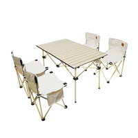 Table de jardin extensible pour 6 à 8 personnes, en aluminium, avec plateau extensible