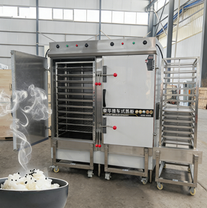 QDMECH - Cuiseur vapeur commercial en acier inoxydable de qualité alimentaire pour riz, pains vapeur et plats - <span class=keywords><strong>Armoire</strong></span> vapeur - Product Image 2