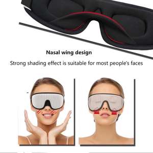 Masque de sommeil en mousse à mémoire de forme 3D, MOQ à partir de 100 pièces, échantillonnage personnalisé rapide - Product Image 6