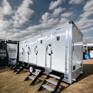 Bagno Mobile di Lusso VIP per Esterni, Moderno, con Pannelli Sandwich, Portatile, con Doccia e WC, Rimorchio per Servizi Igienici, Produzione e Vendita all'Ingrosso - Product Image 1