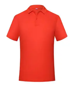 High Quality Fashionable Mercerized Cotton Lapel Short-sleeved Polo Shirt For Men