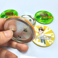 Badges à bouton de haute qualité en gros, personnalisés, ronds, en métal, avec attaches de sécurité, images d'anime complètes, style antique/moderne