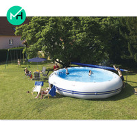 Hochwertiger Outdoor-Rundpool aus PVC für den Garten, Aufblasbar, Wasserdicht und Langlebig