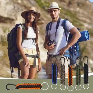 IRONDONKEY <strong>Paracord</strong> Keychain with Mountaineering Buckle Manufacturer <strong>Charm</strong> Survival Umbrella Rope Camping Hiking - Product Image 2