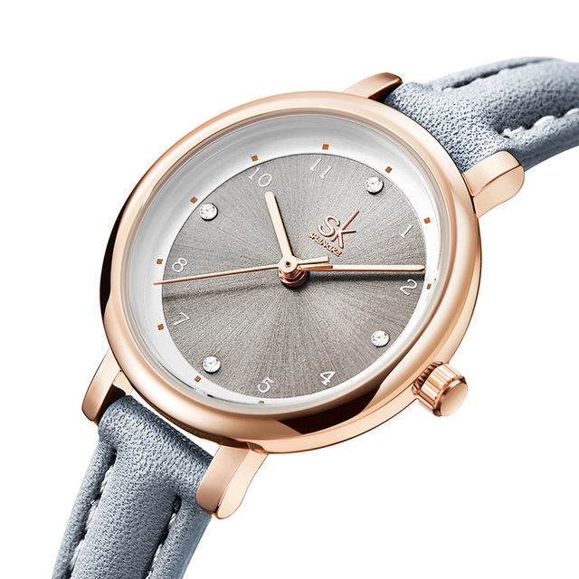 SK Analog Quartz Sports Wristwatches for Women Ladies 3Bar Water Resistant Charm Pointer Miyota 2035 Movement With Free Box