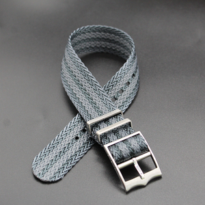 2024 Hotsale Premium nuevo reloj de rayas ajustable Nylon rayas <span class=keywords><strong>SharkTooth</strong></span> tela de nylon correa de reloj hebillas de corona cepilladas - Product Image 5