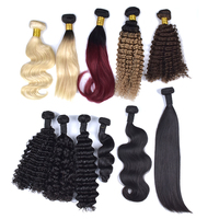 Vente en gros de mèches de cheveux humains afro bouclés crépus 100% mongols brésiliens, Xuchang Hair