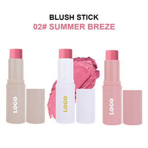 Private Label Vegan Mehrfarbiges wasserdichtes Make-up Blush Stick Creme Matte Pink Blush mit Pinsel Rouge für Lippen-und Wangen erröten - Product Image 5