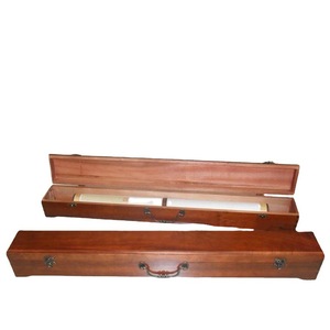 Boîte rectangulaire en bois pour calligraphie et peinture, faite à la main, pour le rangement de rouleaux, emballage cadeau artisanal - Product Image 5
