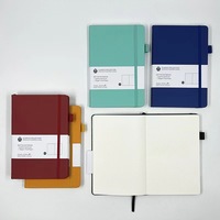 Cuaderno punteado de tapa dura de cuero respetuoso con el medio ambiente Cuaderno de negocios A5 Venta caliente