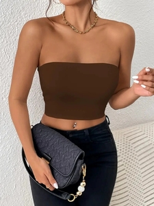 เสื้อครอปท็อปแบบใหม่ 255 แบบ โชว์สะดือและดีไซน์ไร้สาย - Product Image 5