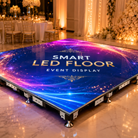 Großhandel LEDTAO Interaktive LED-Glasfolien-Display-Tanzflächenpaneele Bühnenverleih P3.91 LED-Bodenfliesenbildschirm 1500cd