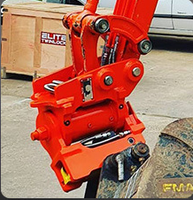 Rotateur hydraulique inclinable pour excavatrice, double verrouillage, attache rapide inclinable, coupleur inclinable pour excavatrice de 1 à 20 tonnes