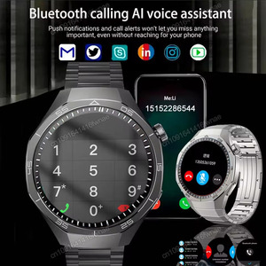 นาฬิกาอัจฉริยะ HK06 Hero Android iOS สำหรับผู้ชาย หน้าจอ HD AMOLED GPS ติดตามการเคลื่อนไหว วัดอัตราการเต้นของหัวใจ รองรับการโทรผ่านบลูทูธ กันน้ำ รุ่น Hw12 - Product Image 4