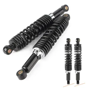 Suspensão de amortecedores traseiros de 12,5" 320mm para GS125 150 CG125 Preto