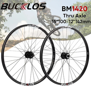 OEM/ODM BUCKLOS MTB轮对山地自行车27.5/29英寸直通轴盘式制动器15 * 100毫米12 * 142毫米自行车轮对自行车零件 - Product Image 1