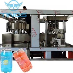 9000 cans one hour co2 energy drinking filling machine production line