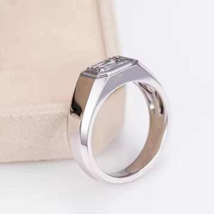 VVS Moissanite <b>Diamond</b> <b>Ring</b> 925 Sterling Silver Lab Grown <b>Diamond</b> Engagement Jewelry - Product Image 3