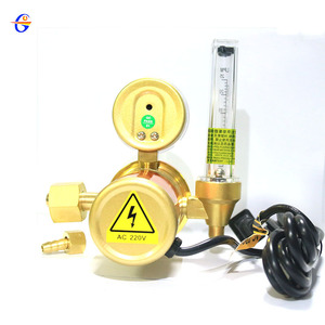 Régulateur de pression de dioxyde de carbone Gw-301, tout en cuivre, avec manomètre chauffé électriquement pour bouteille de gaz, pression réduite 25 Mpa - Product Image 4