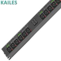 KAILES(KLS) K55 Série ZD PDU intelligent 63A Monophasé 200-240VAC 12C19 Prise anti-chute + 4*20A Disjoncteur 1P Usage industriel