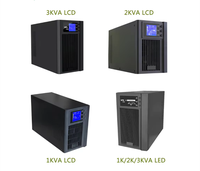 Onduleur en ligne 2 kVA avec batterie au plomb 24 V intégrée, double conversion haute fréquence, onde sinusoïdale pure, alimentation de secours