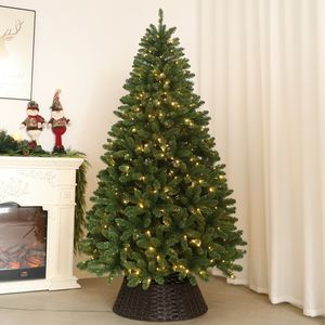 Ensemble d'ornements d'arbre <span class=keywords><strong>de</strong></span> <span class=keywords><strong>Noël</strong></span> artificiels amovibles <span class=keywords><strong>de</strong></span> <span class=keywords><strong>210</strong></span> <span class=keywords><strong>cm</strong></span> Arbre <span class=keywords><strong>de</strong></span> <span class=keywords><strong>Noël</strong></span> <span class=keywords><strong>avec</strong></span> lumière <span class=keywords><strong>LED</strong></span> - Product Image 1
