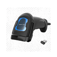 Lecteur de codes-barres 2D sans fil USB2.0 2.4G, lecteur de codes QR 1D, lecteur de codes de paiement longue portée, compatible POS, vente au détail, ordinateur portable/Linux XM-388